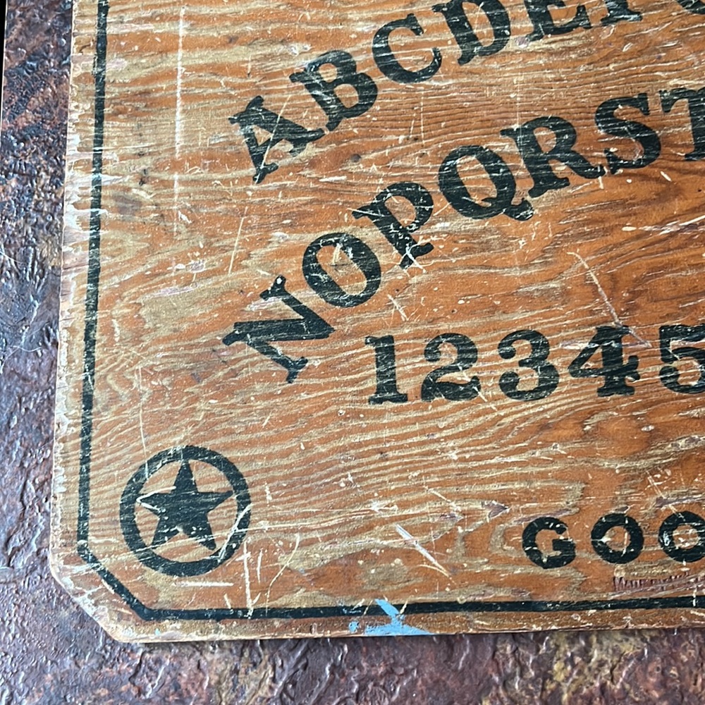 GENUINE 🧿OUIJA 👹🧙🏻‍♀️BIG BOARD 1919 WILLIAM FULD BALTIMORE MD. ☠️💀22x15 - Picture 9 of 17